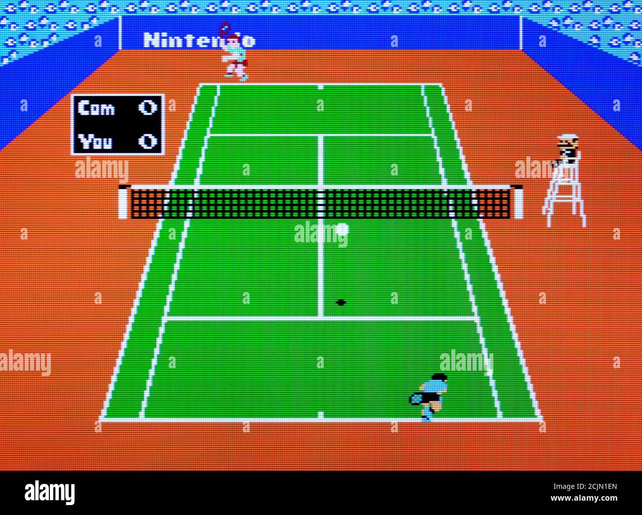 Tennis - Nintendo Entertainment System - NES Videogame - Editorial use only Stock Photo