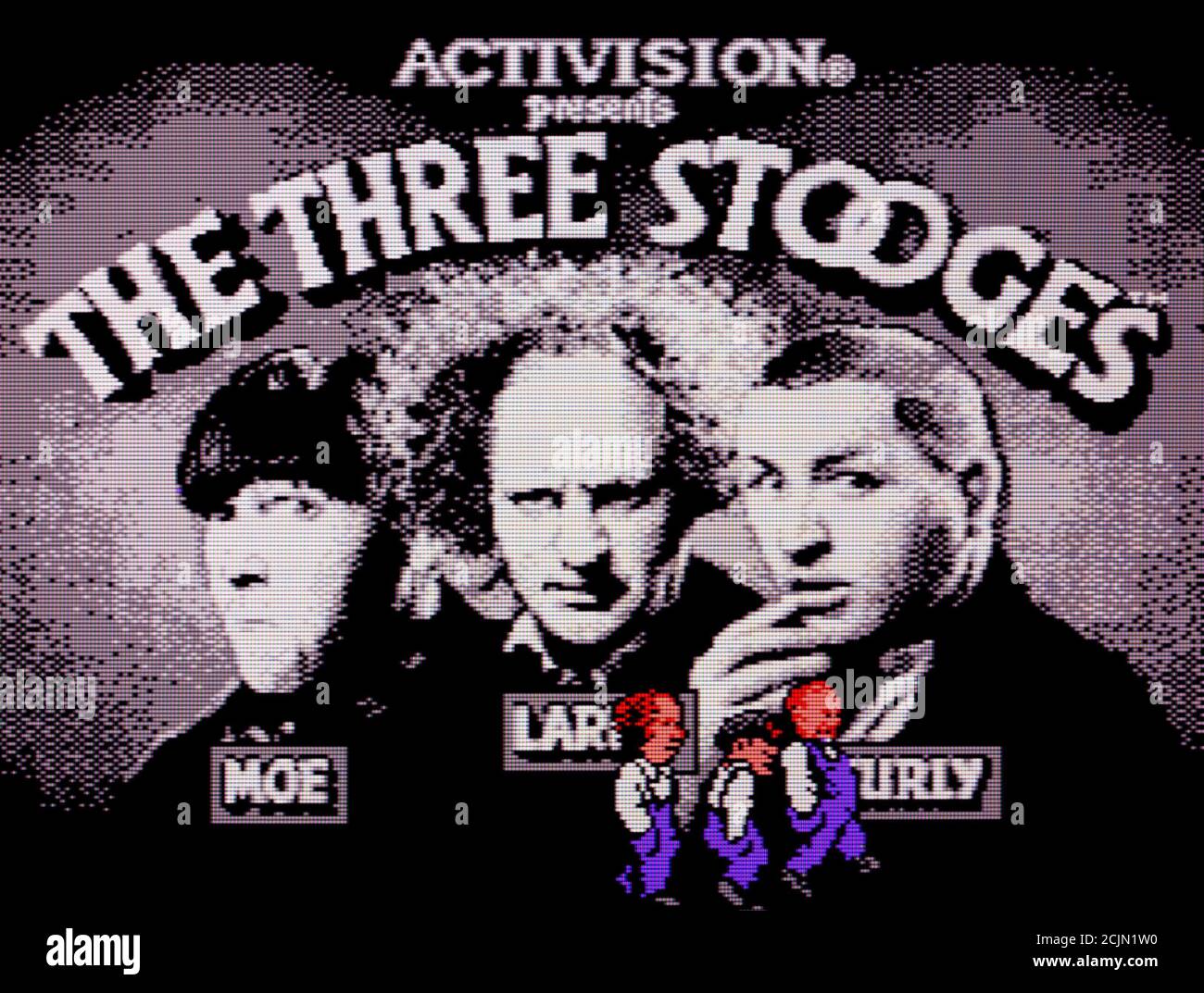 The Three Stooges - Nintendo Entertainment System - NES Videogame - Editorial use only Stock Photo