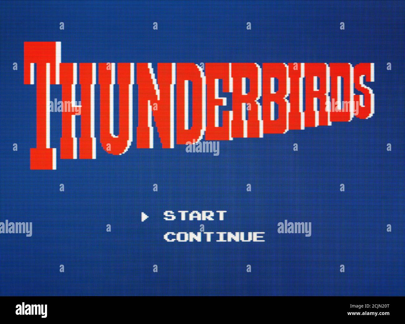 Thunderbirds - Nintendo Entertainment System - NES Videogame - Editorial use only Stock Photo