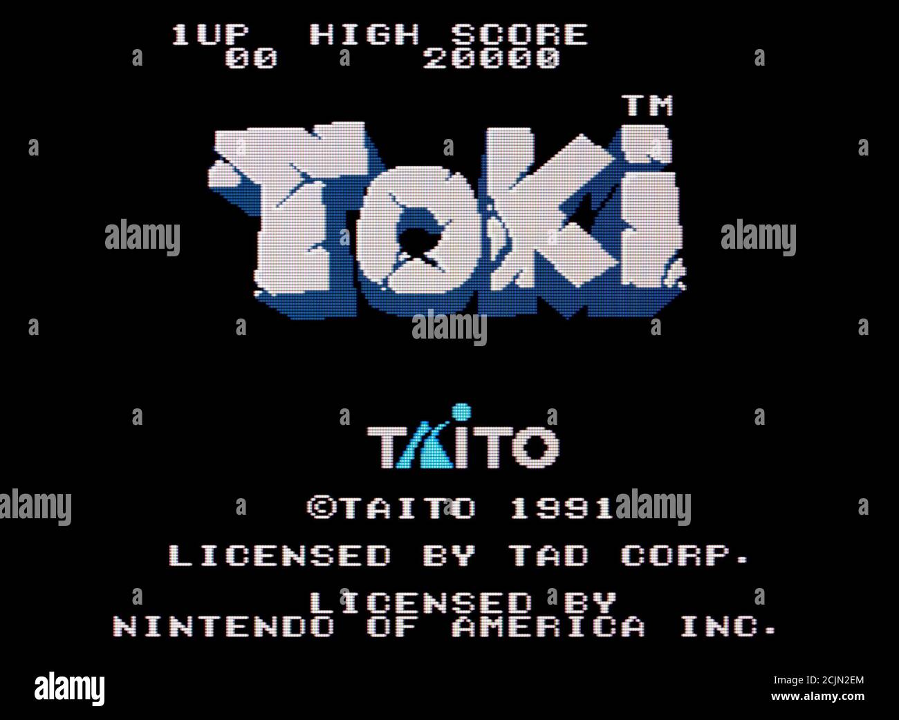Toki - Nintendo Entertainment System - NES Videogame - Editorial use only Stock Photo