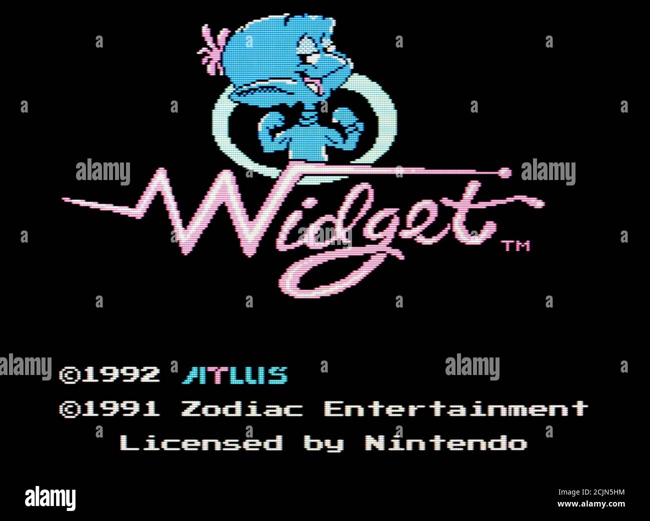 Widget - Nintendo Entertainment System - NES Videogame - Editorial use only Stock Photo