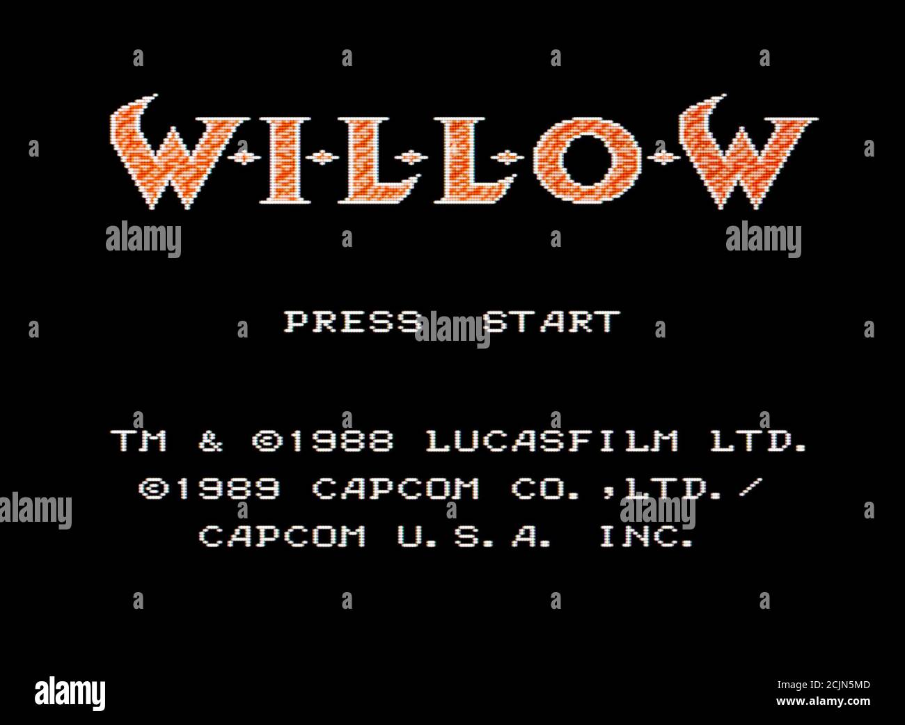 Willow - Nintendo Entertainment System - NES Videogame - Editorial use only Stock Photo
