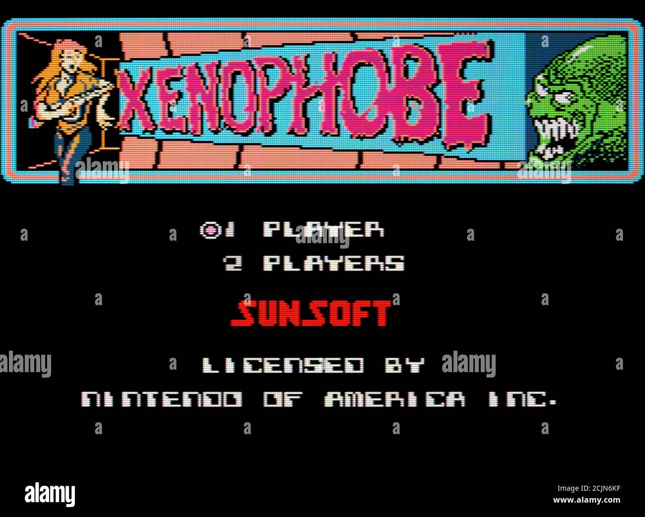 Xenophobe - Nintendo Entertainment System - NES Videogame - Editorial use only Stock Photo