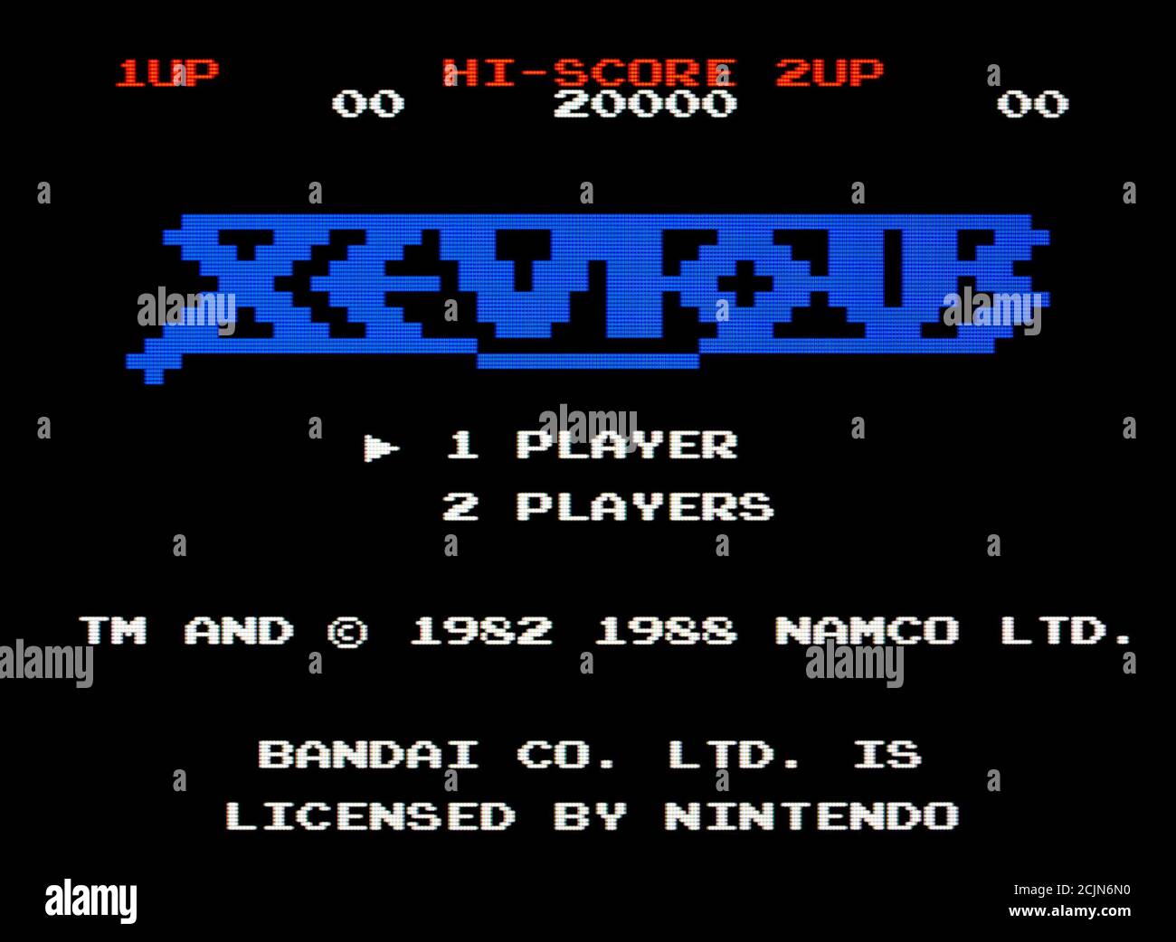 Xevious - Nintendo Entertainment System - NES Videogame - Editorial use only Stock Photo