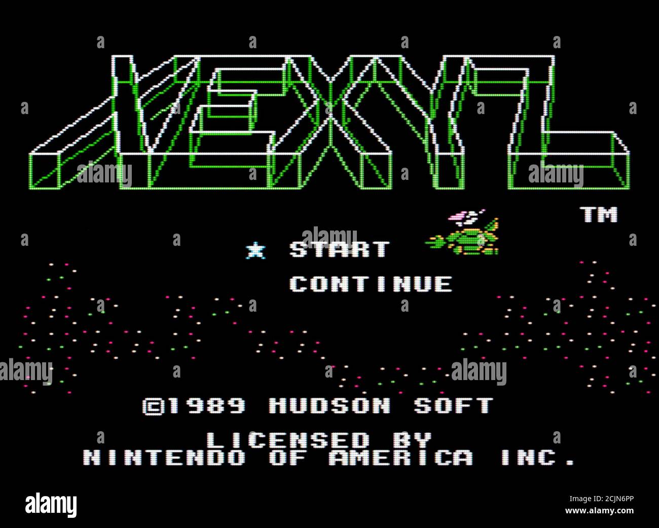 Xexyz - Nintendo Entertainment System - NES Videogame - Editorial use only Stock Photo