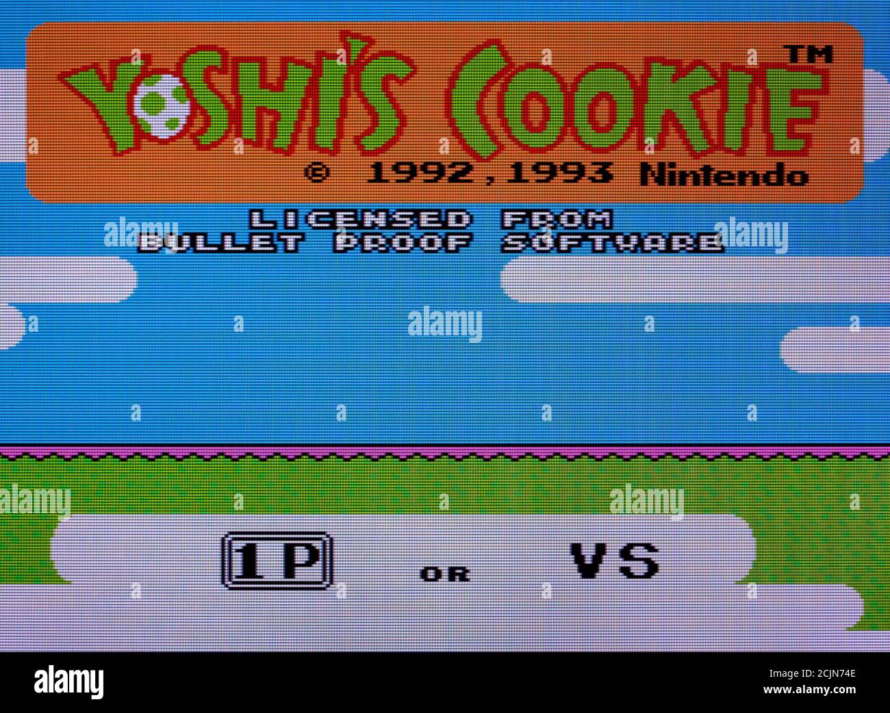 Yoshi's Cookie Nintendo Entertainment System NES Videogame