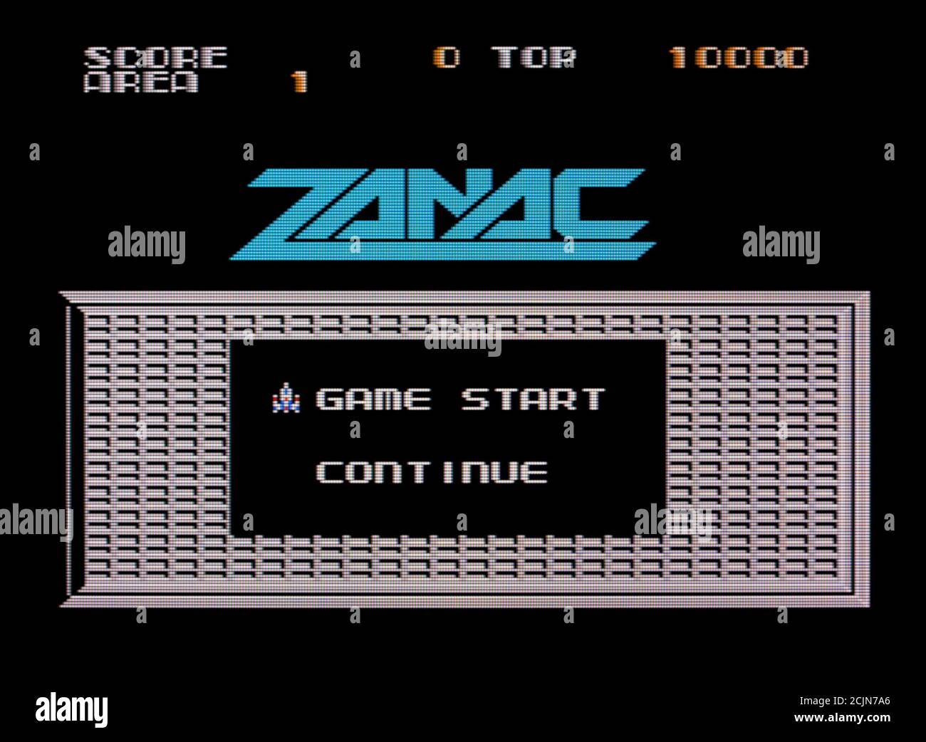 Zanac - Nintendo Entertainment System - NES Videogame - Editorial use only Stock Photo