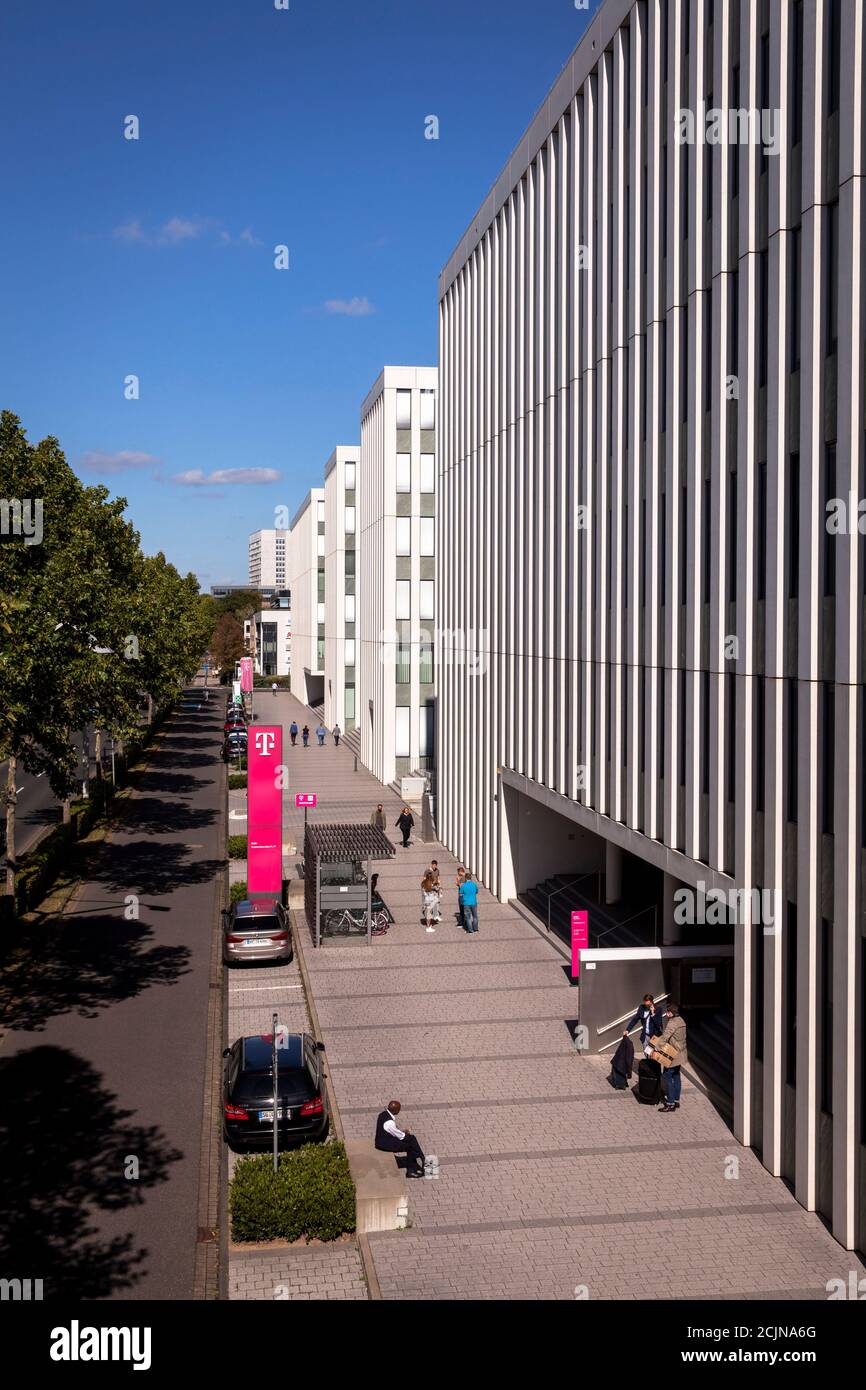 building complex Office Port Bonn of the Deutsche Telekom AG on Friedrich-Ebert-Allee, Bonn, North Rhine-Westphalia, Germany.  Gebaeudekomplex Office Stock Photo