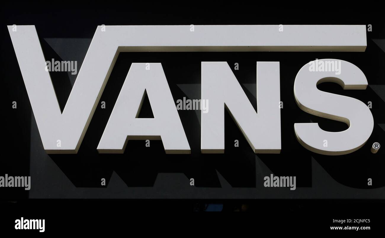 Vans logo is seen in a Vans shop in Rome, Italy, March 30, 2016.  REUTERS/Max Rossi Stock Photo - Alamy