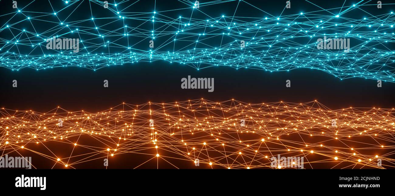 abstract network concept line connection (3d rendering Stock Photo - Alamy