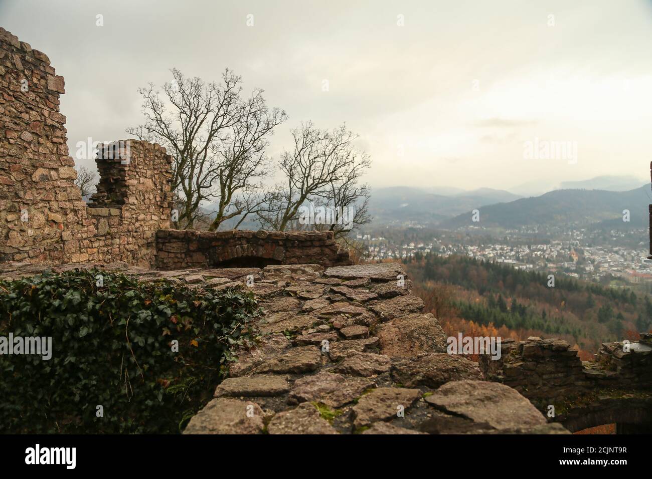 Hohenbaden castle in Baden-Baden, Germany Stock Photo