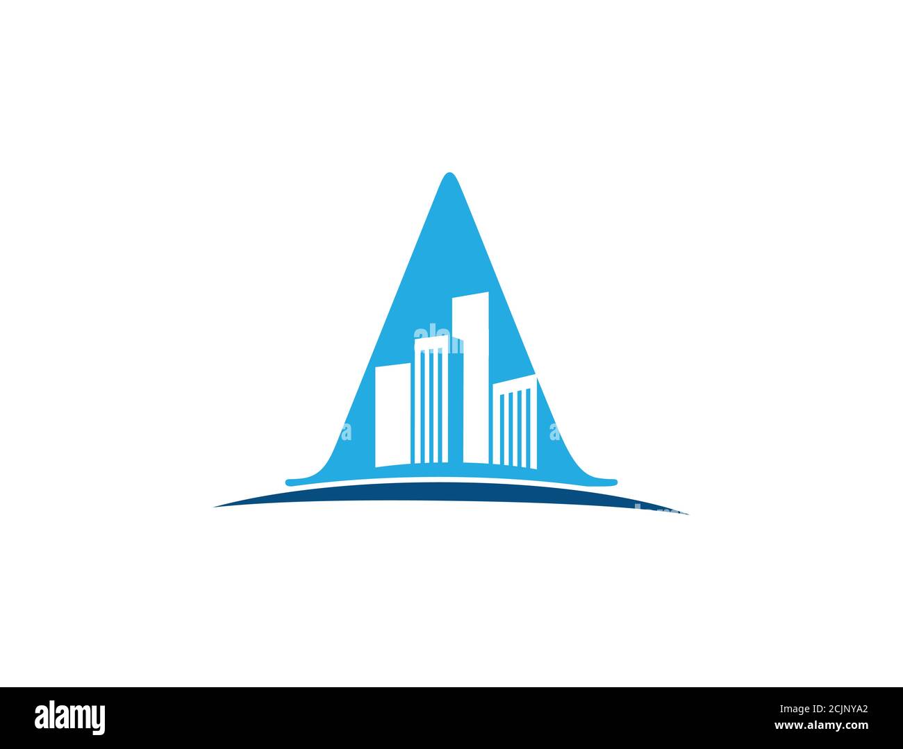 A vector logo for building inside letter A Stock Vector Image & Art - Alamy