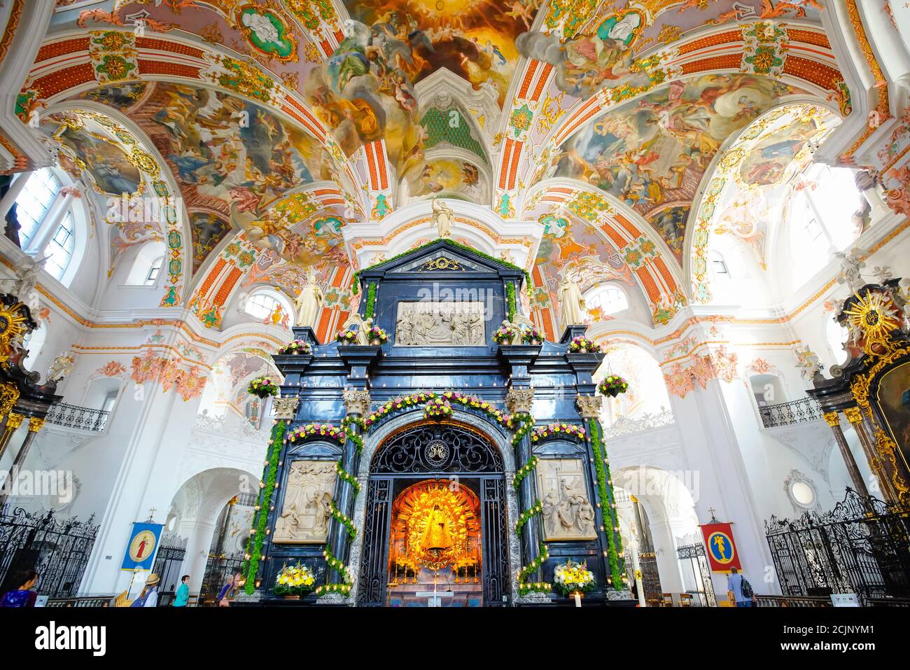 - einsiedeln Black photography hi-res stock madonna and monastery images Alamy swiss