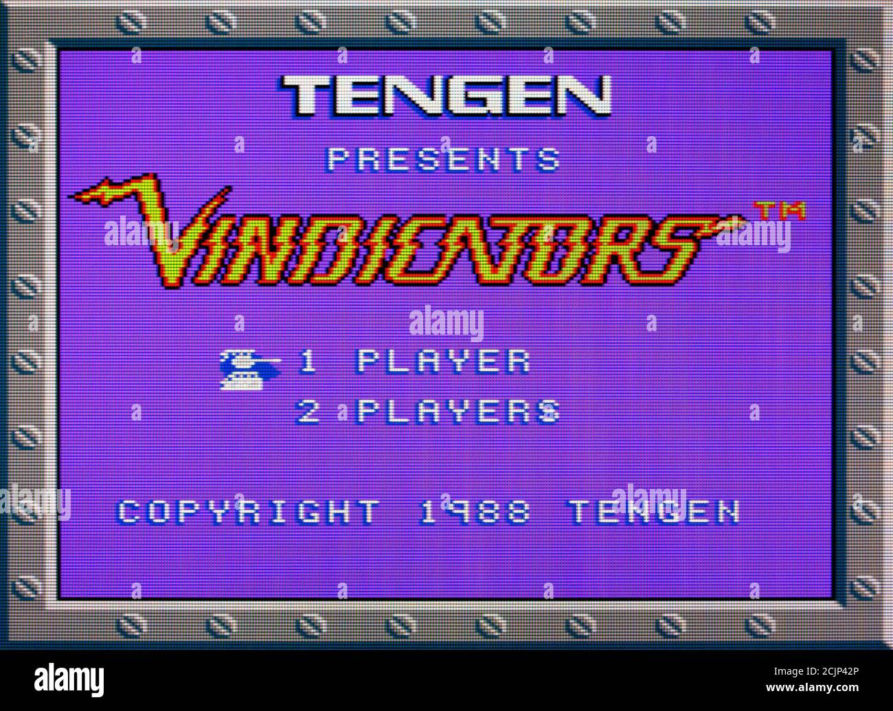 Vindicators - Nintendo Entertainment System - NES Videogame - Editorial use only Stock Photo