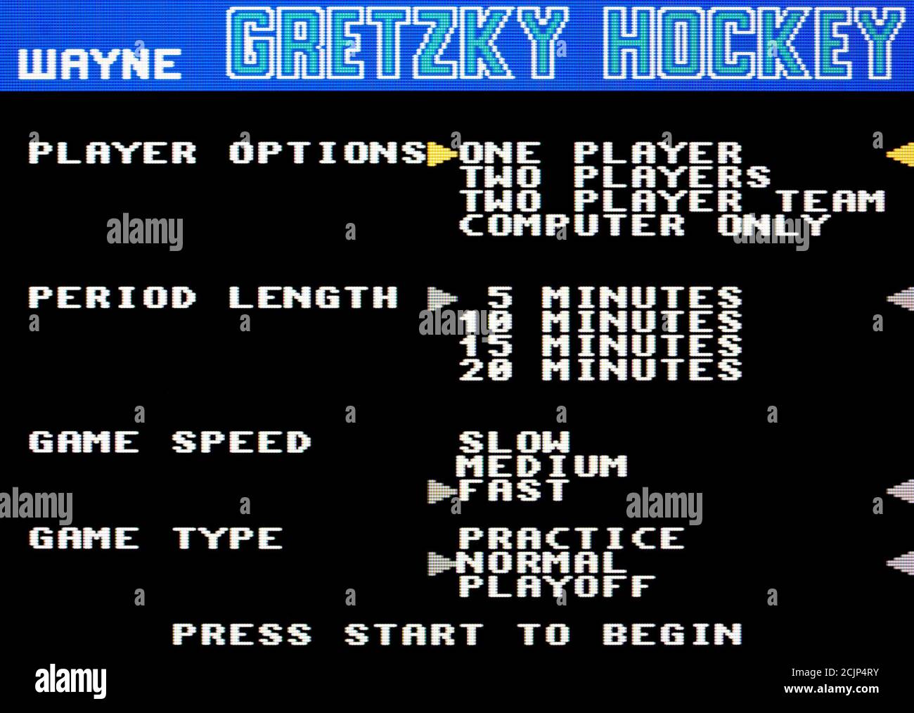 wayne gretzky hockey nes