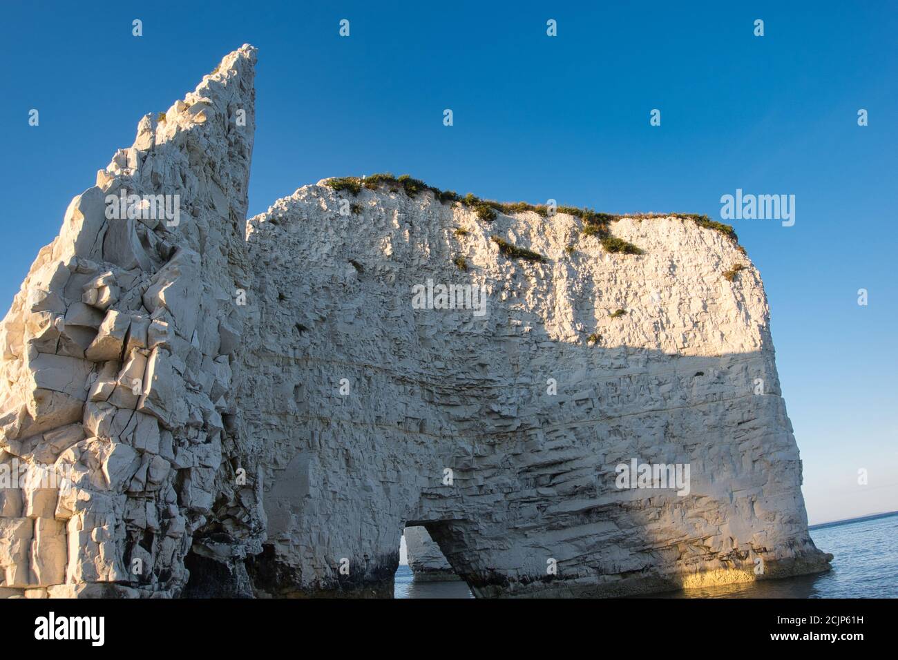 Old Harry Rocks in Studland Poole, UK Stock Photo - Alamy