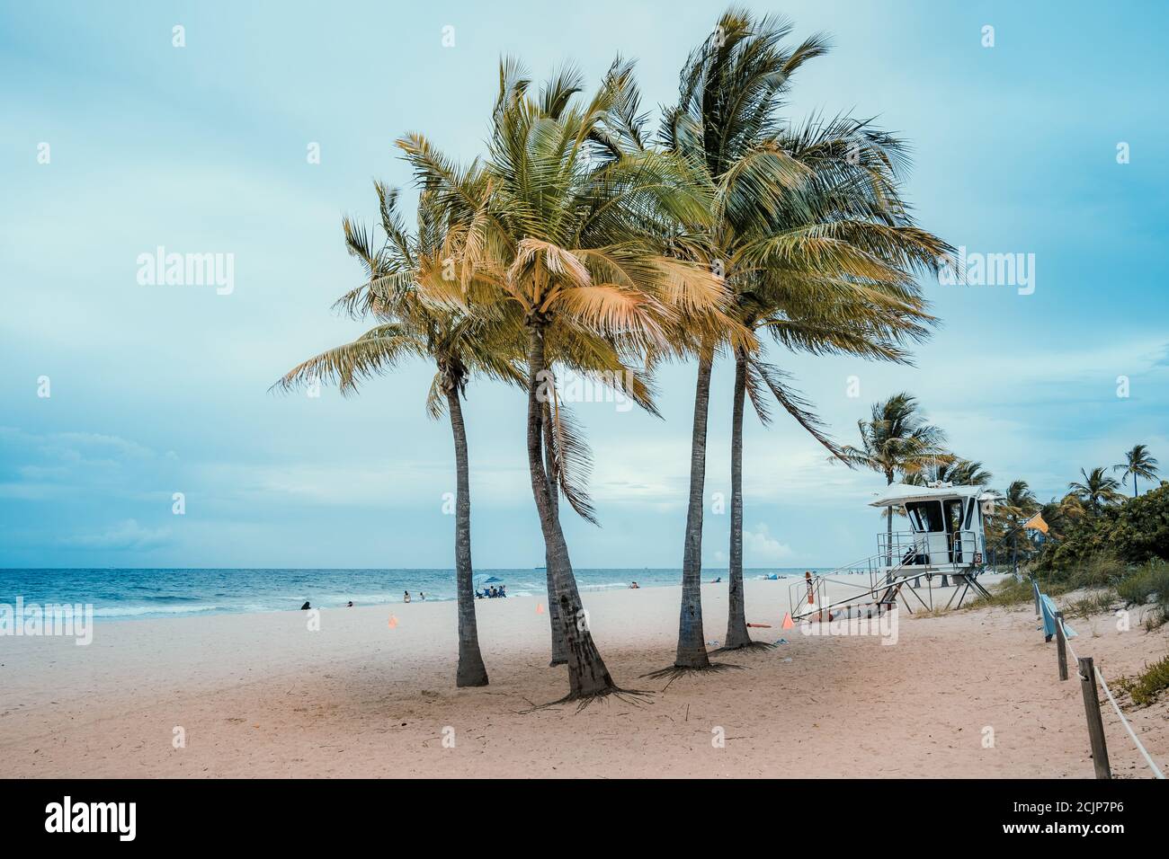 The Fab Five on Fort Lauderdale Beach Stock Photo