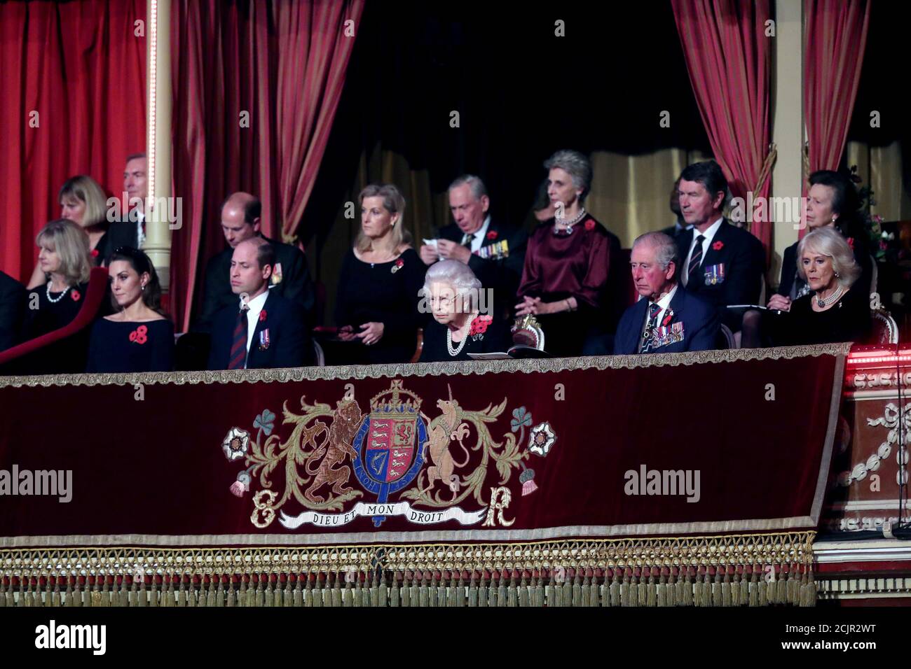 Britain's Queen Elizabeth II and Catherine, Duchess of Cambridge, Prince  William, Prince Edward, Sophie, Countess of Wessex, Birgitte, Duchess of  Gloucester, Tim Laurence, Prince Charles, Princess Anne, Camilla, Duchess  of Cornwall, Prince