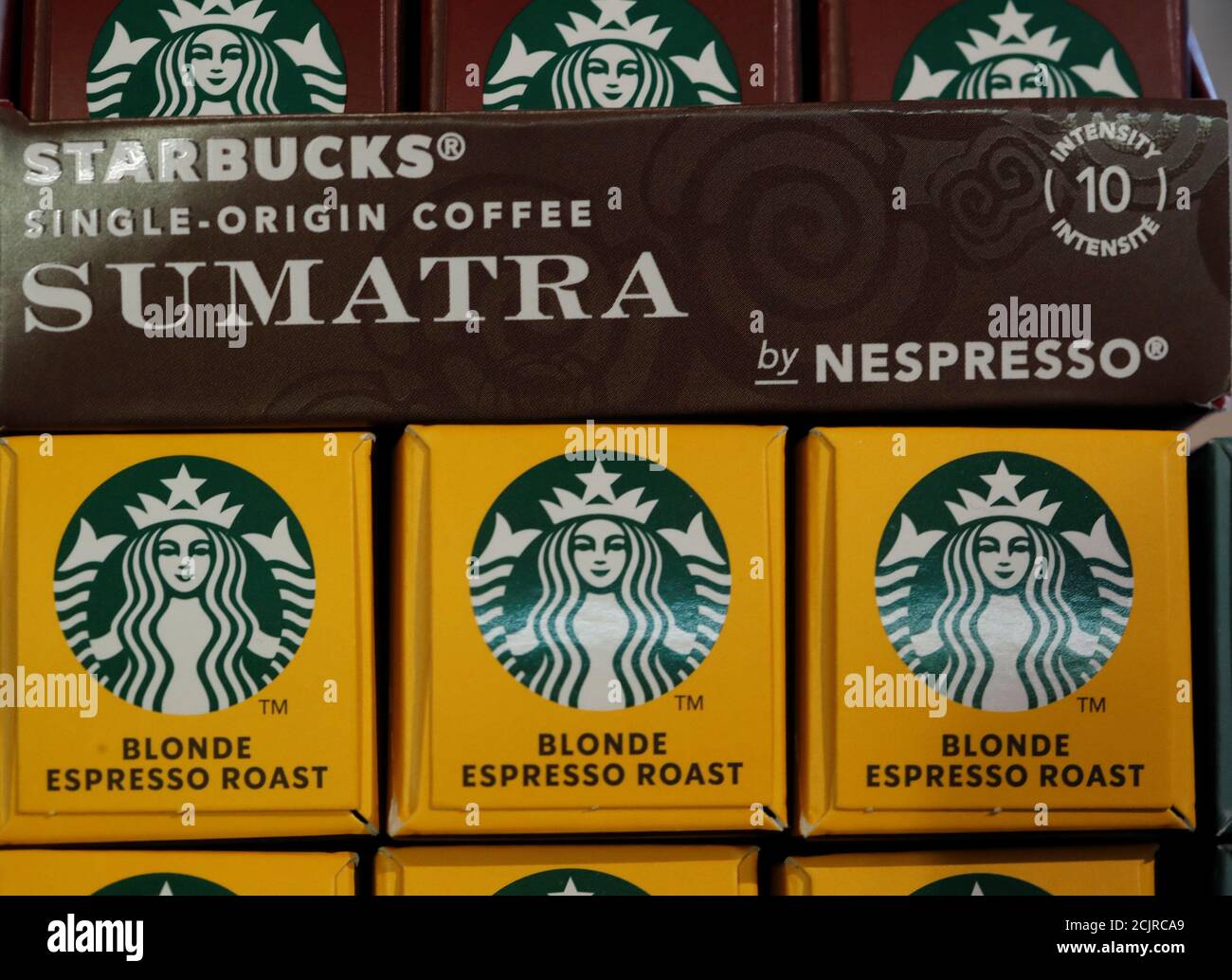 sell Starbucks-branded coffee 