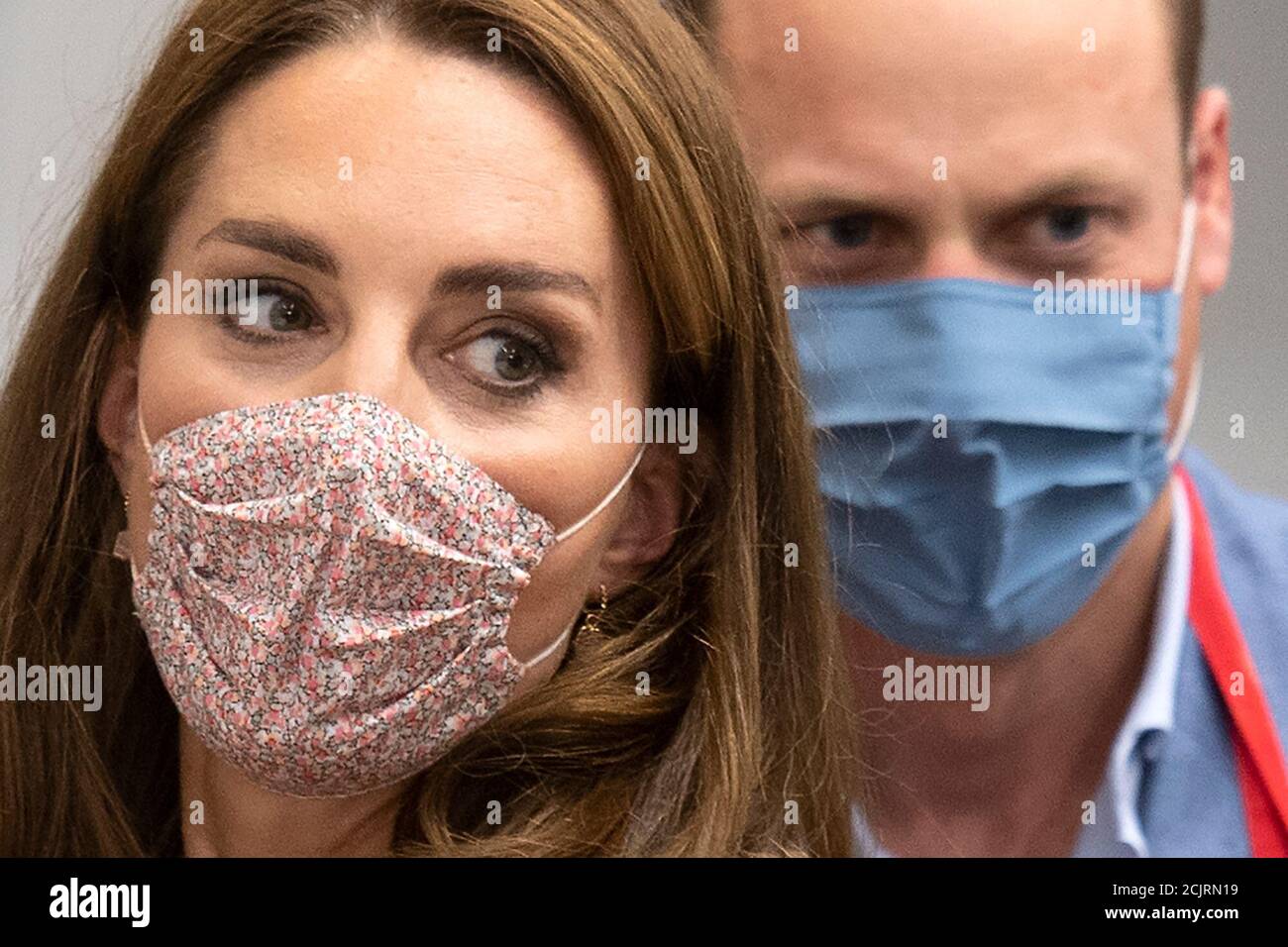 The Duke and Duchess of Cambridge during a visit to the Beigel Bake