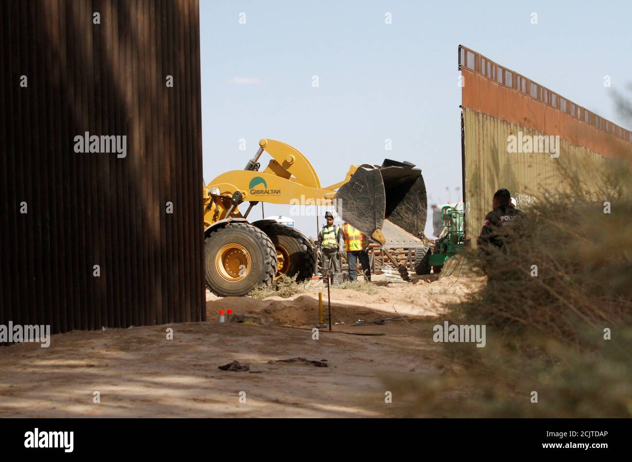 Us Mexico Border Calexico Mexicali Border High Resolution Stock ...