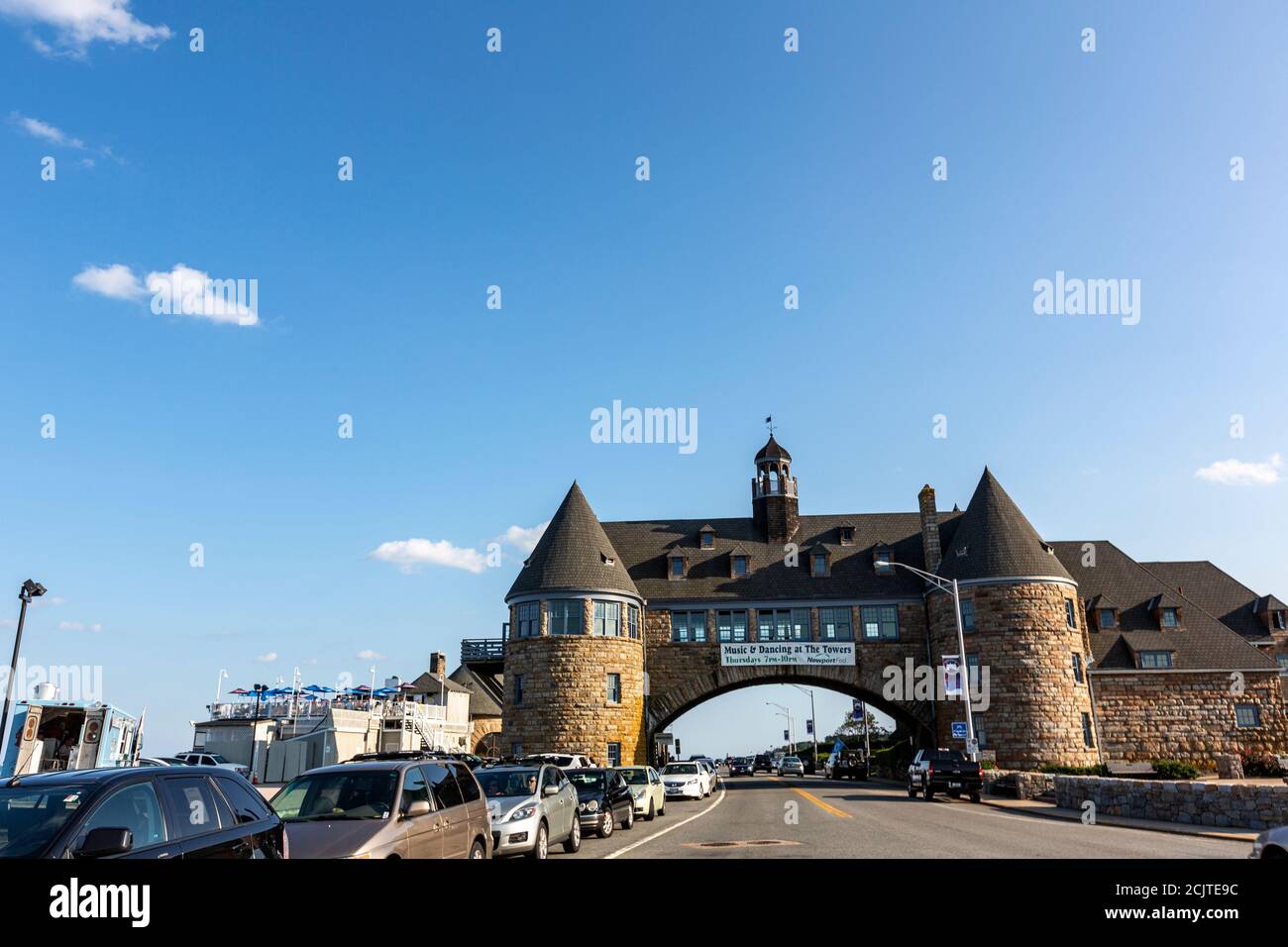 The Towers, Narragansett Pier, Rhode Island, USA Stock Photo Alamy
