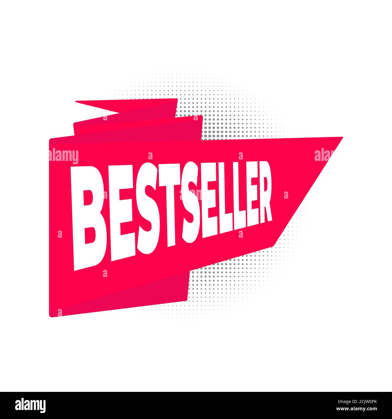 Best seller symbol icon sign red design with ribbon transparent