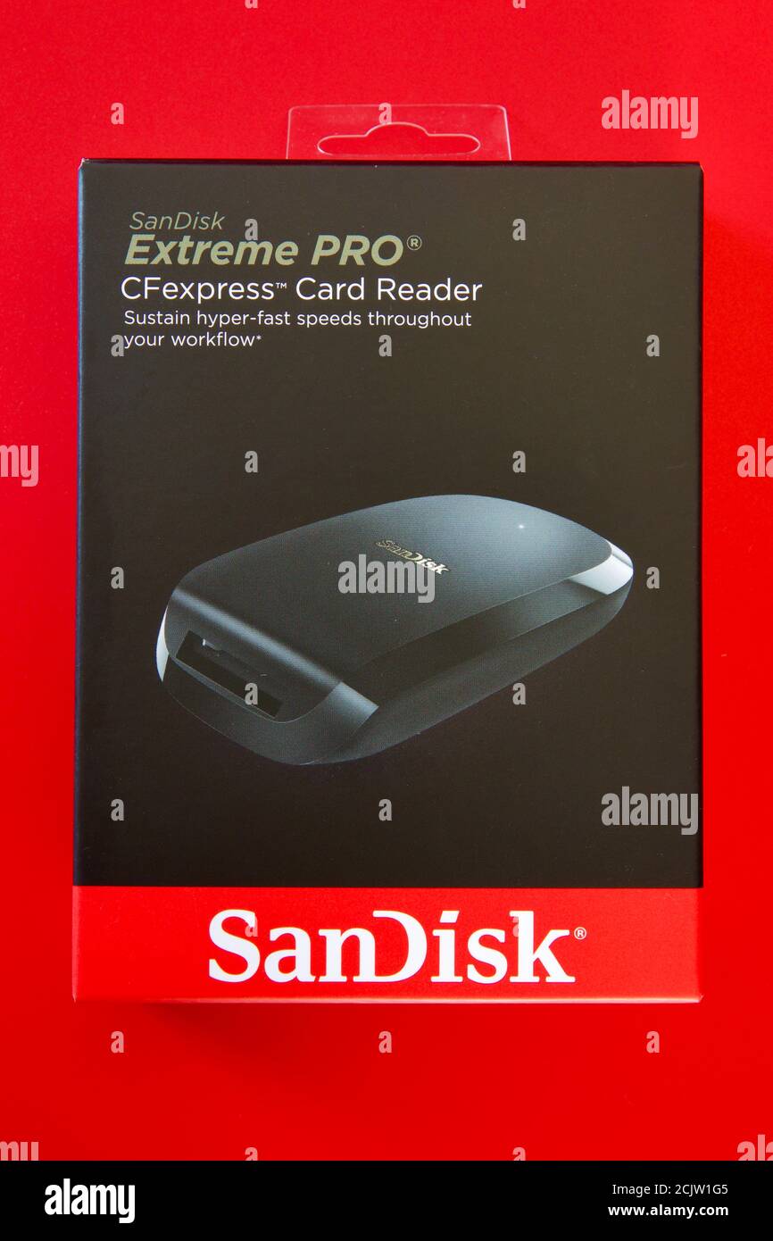 SanDisk Extreme Pro Cfexpress Card Reader Stock Photo Alamy