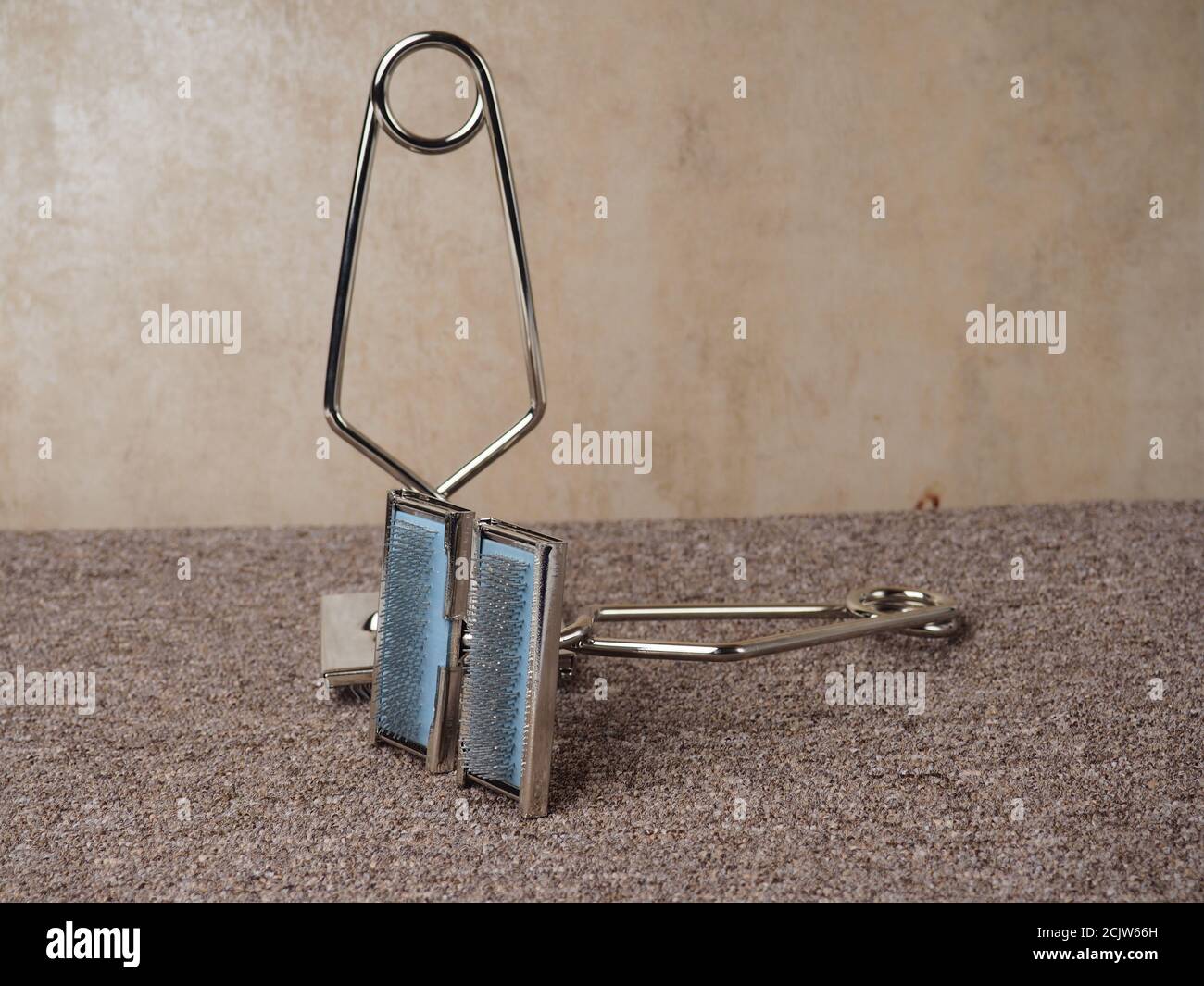 carpet installation tool. comb and trim carpet, tool isolated Stock