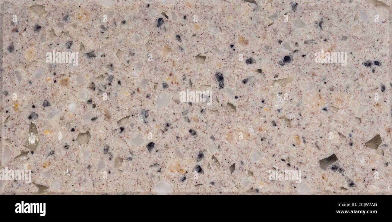 blurred background quartz texture banner. Quartz surface white for bathroom or kitchen countertop Stock Photo