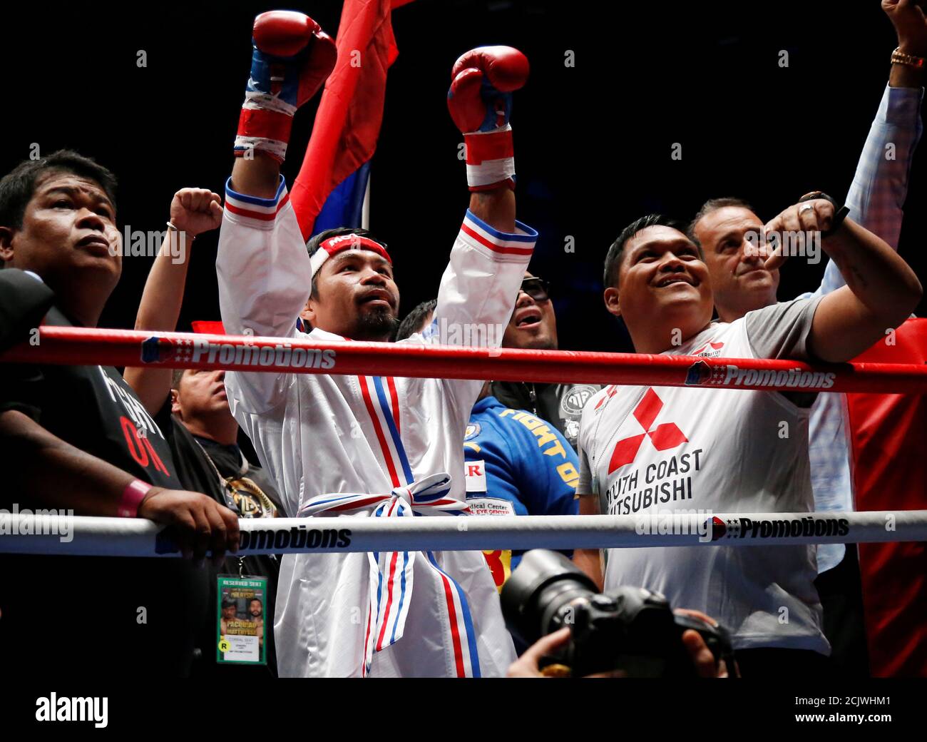 Boxing Wba Welterweight Title Fight Manny Pacquiao V Lucas Matthysse Axiata Arena Kuala Lumpur Malaysia July 15 2018 Manny Pacquiao Enters The Ring Reuters Lai Seng Sin Stock Photo Alamy