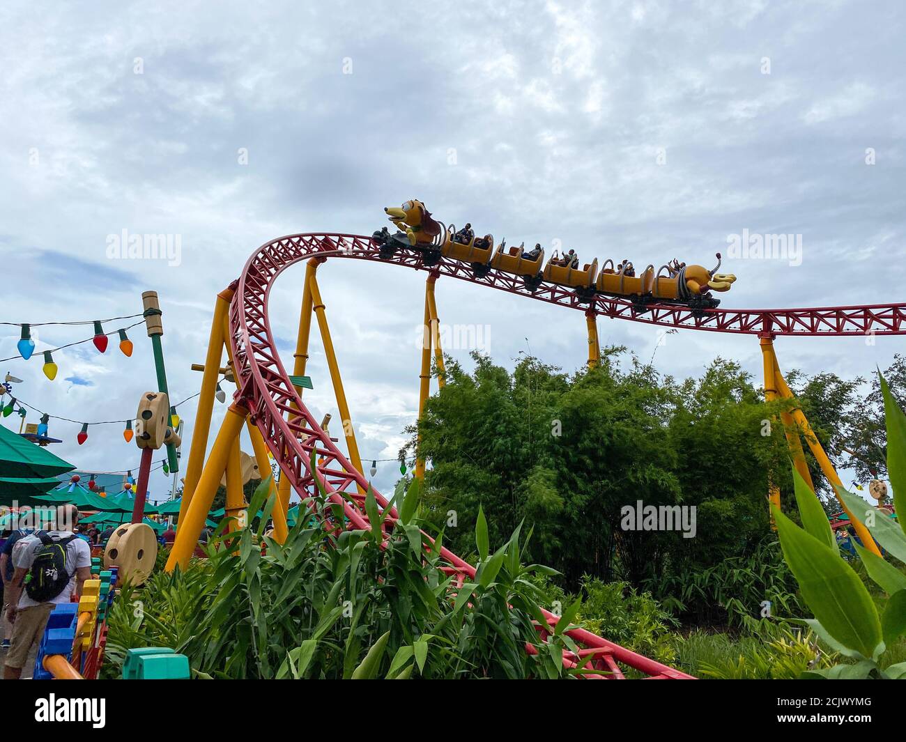 Orlando,FL/USA9/12/20 The Slinky Dog Dash roller coaster ride in Toy