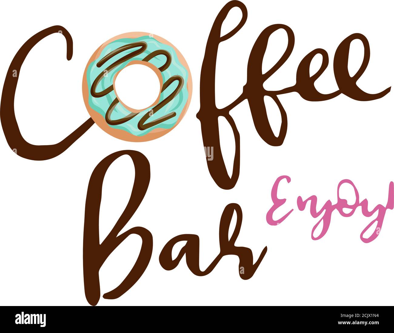 don't worry be happy. Cute print with donut, Donuts and Cup of black