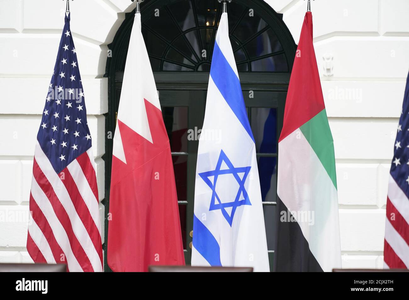 Flags of the United States, Bahrain, Israel and the United Arab ...