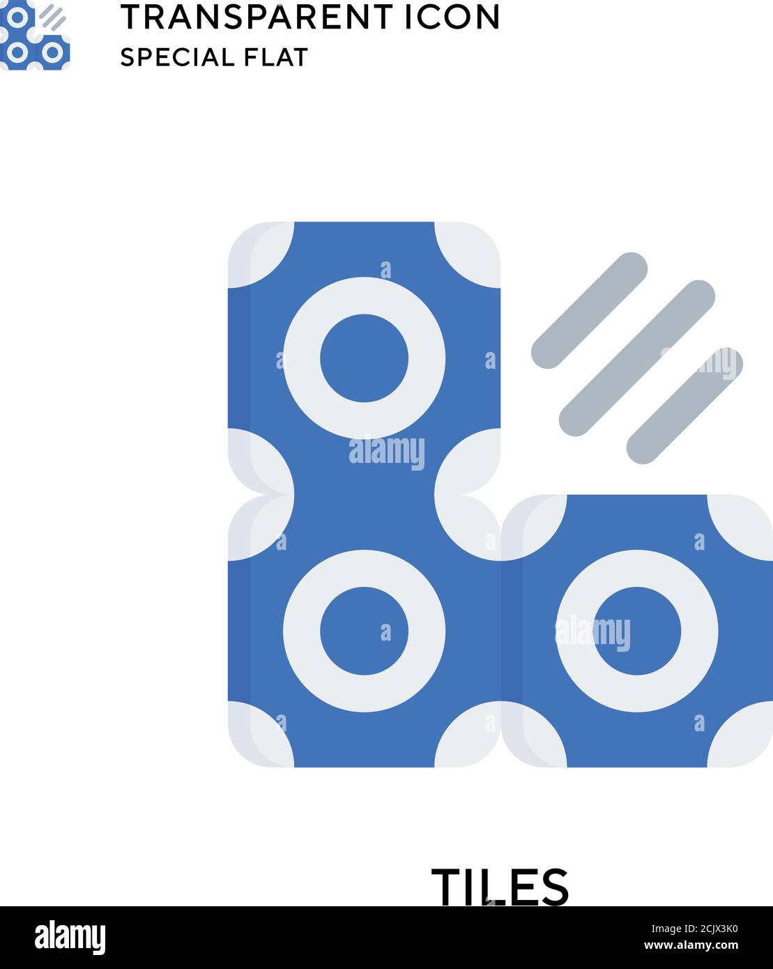 Tiles vector icon. Flat style illustration. EPS 10 vector. Stock Vector