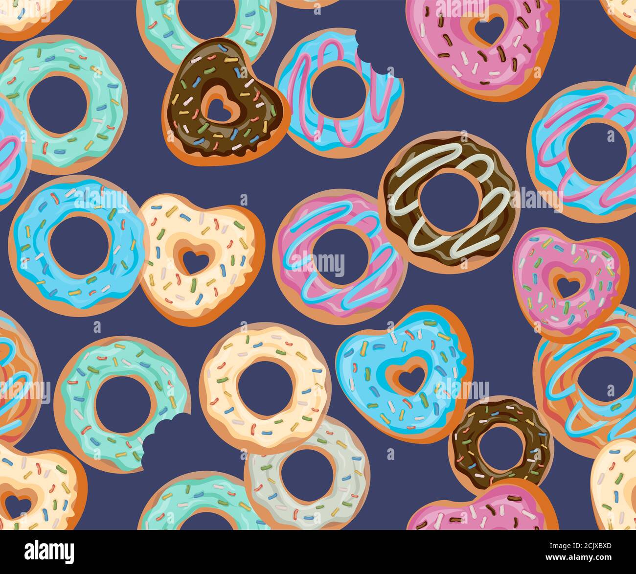 Glazed Donuts seamless pattern set. Bakery Vector. Top View doughnuts into glaze. Food background collection. Cartoon style illustrations, Collection Stock Vector Image & Art - Alamy Glazed Donuts seamless pattern set. Bakery Vector. Top View doughnuts into glaze. Food background collection. Cartoon style illustrations, Collection Stock Vector Image & Art - Alamy