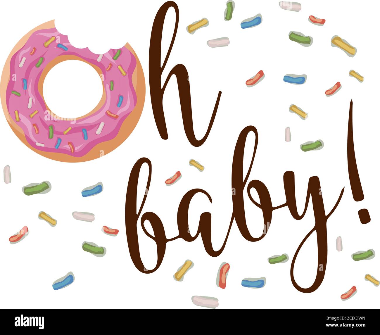 don't worry be happy. Cute print with donut, Donuts and Cup of black