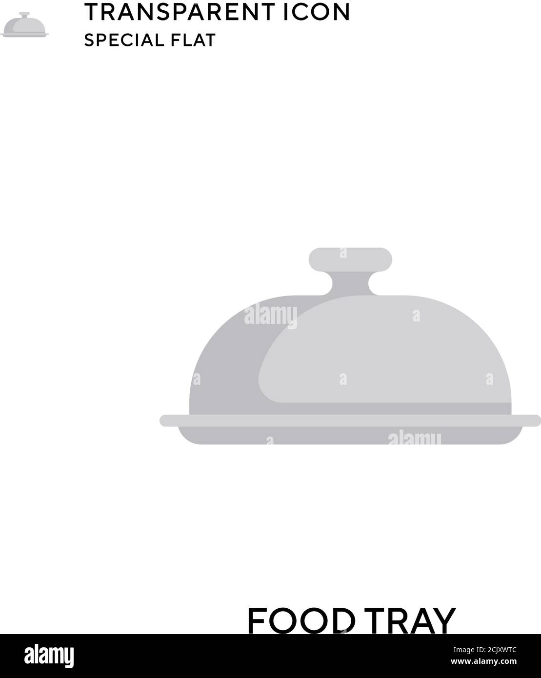 Food tray vector icon. Flat style illustration. EPS 10 vector. Stock Vector