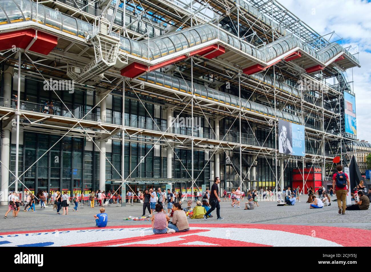 The Museum of Modern Art or Pompidou Centre in Paris Stock Photo