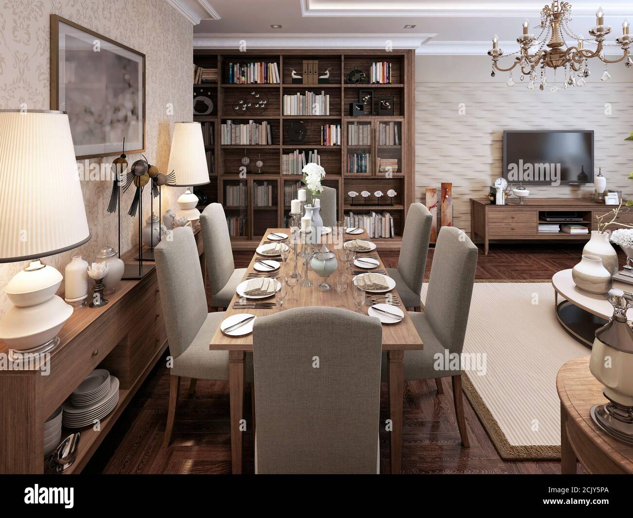 Art nouveau dining room hi-res stock photography and images - Alamy