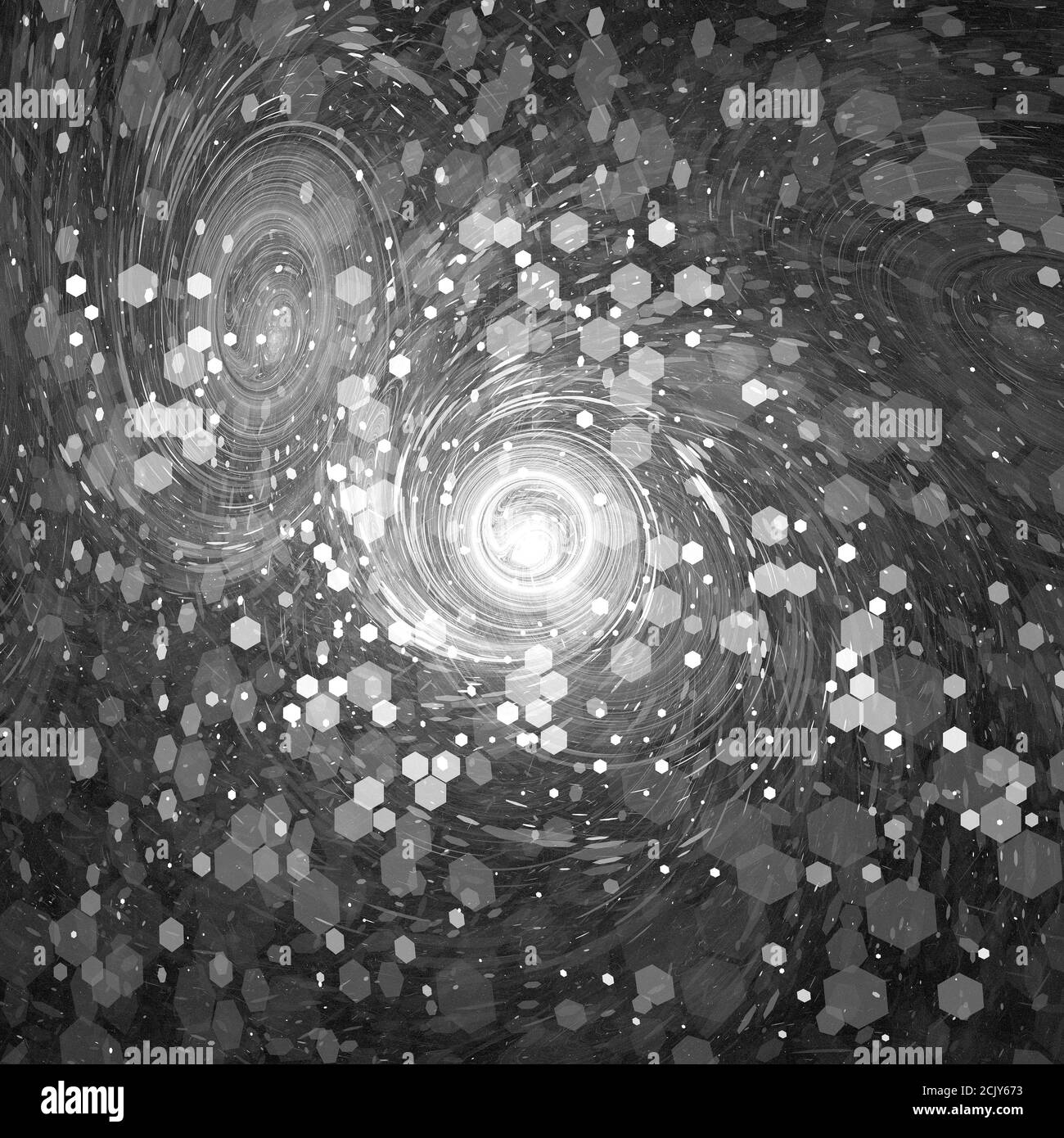 Computer generated fractal abstract background. Close up digital ...