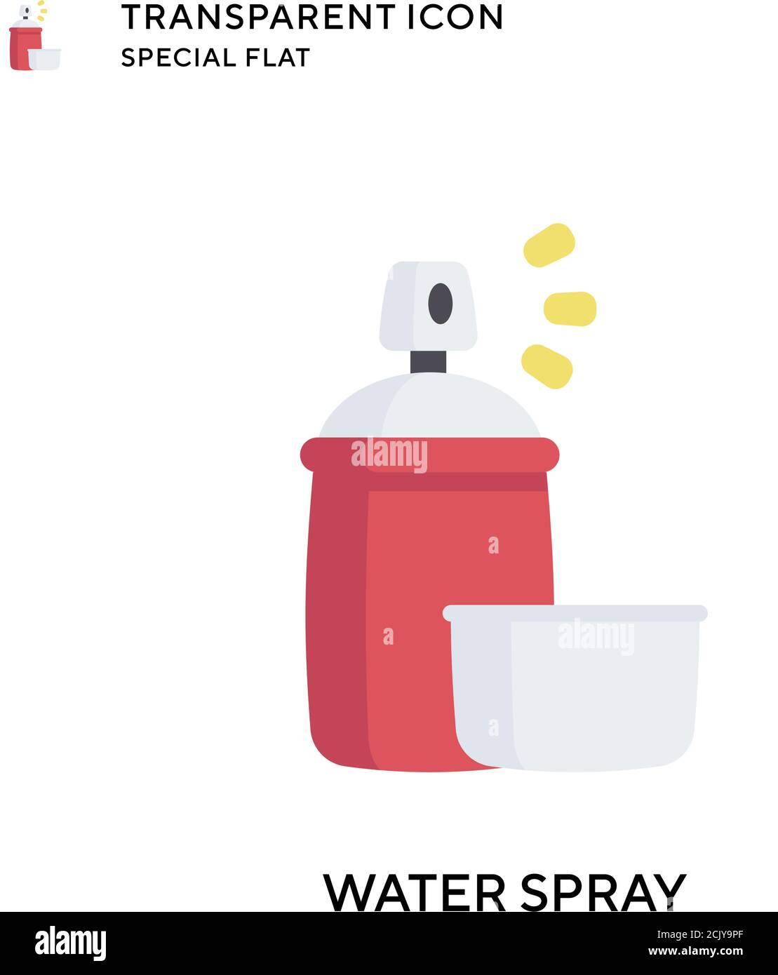 Water spray vector icon. Flat style illustration. EPS 10 vector Stock ...