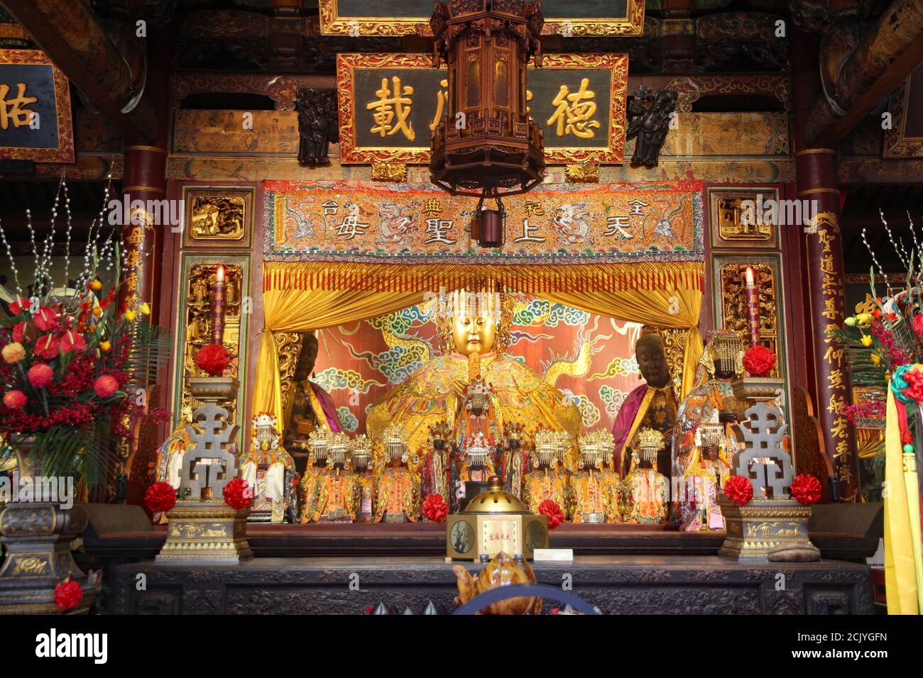 Grand Matsu Temple in Taiwan's old capital, Tainan, dating back to 1664 Stock Photo