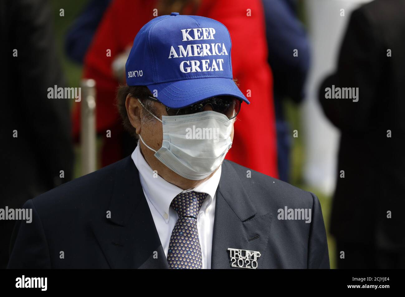 Washington, United States. 15th Sep, 2020. A guest attends an Abraham Accords Signing Ceremony on the South Lawn of the White House in Washington, DC on September 15, 2020. Photo by Yuri Gripas/UPI Credit: UPI/Alamy Live News Stock Photo