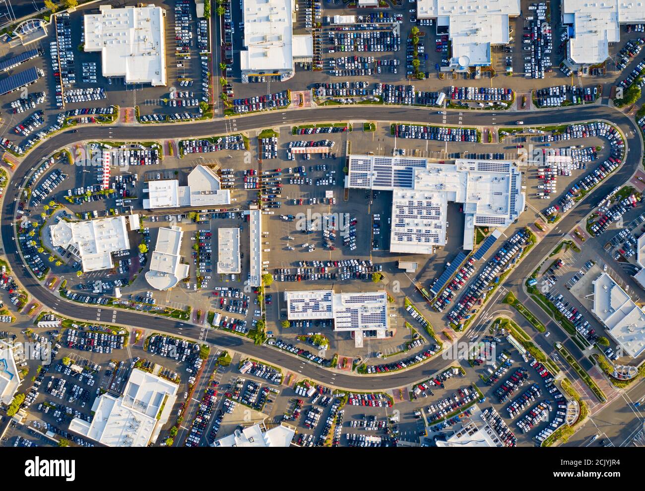 Auto Mall Drive Stock Photo Alamy