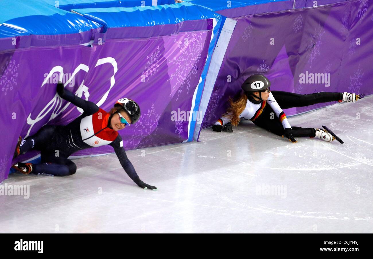 Short Track Speed Skating Events Pyeongchang 2018 Winter Olympics Women S 1000m Competition Gangneung Ice Arena Gangneung South Korea February 20 2018 Yara Van Kerkhof Of The Netherlands