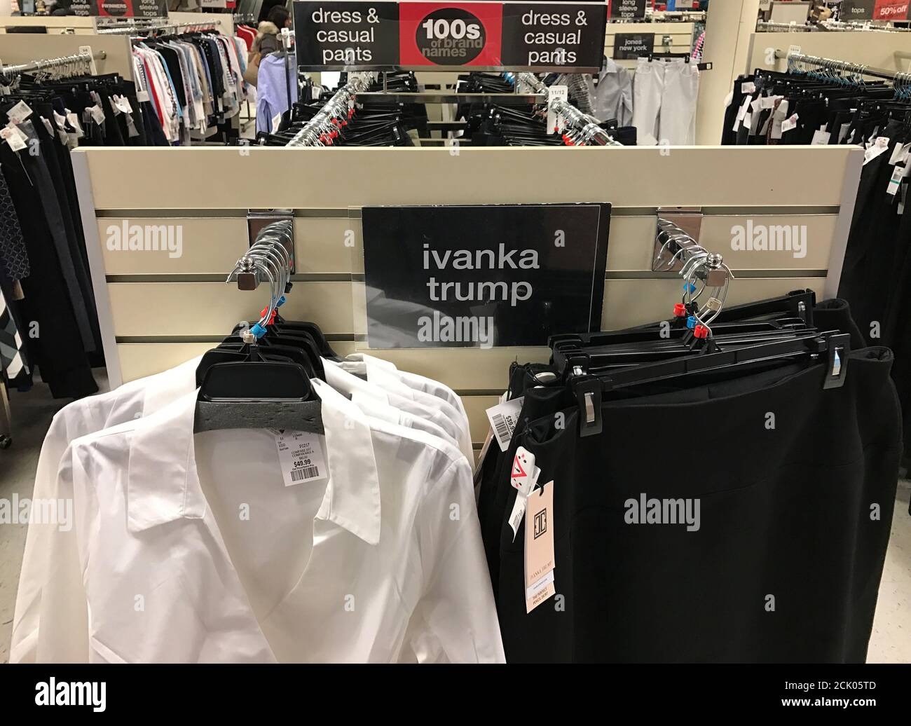 Ivanka Trump-branded blouses and 