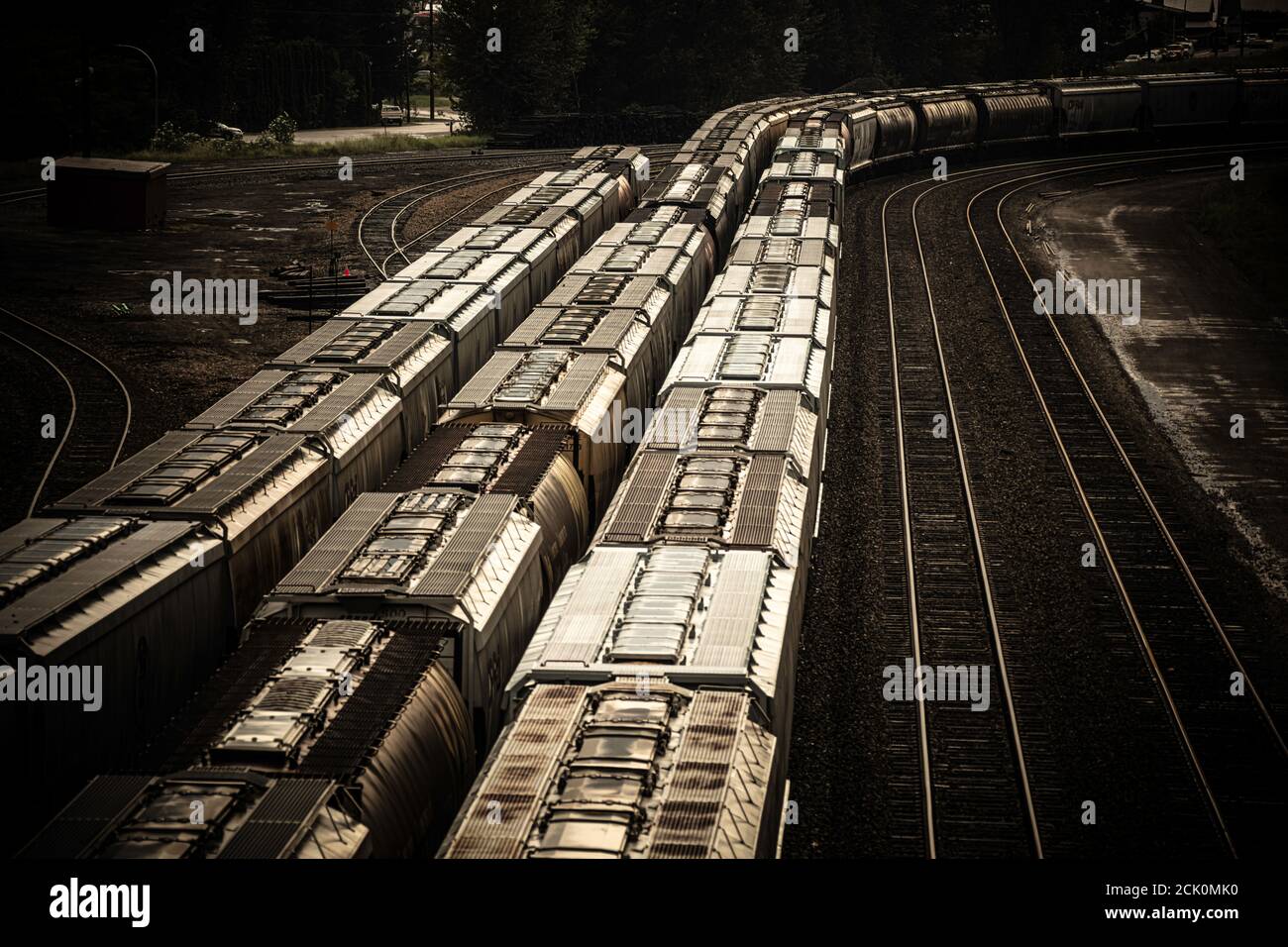 CP Rail Trains and rail Cars Stock Photo Alamy