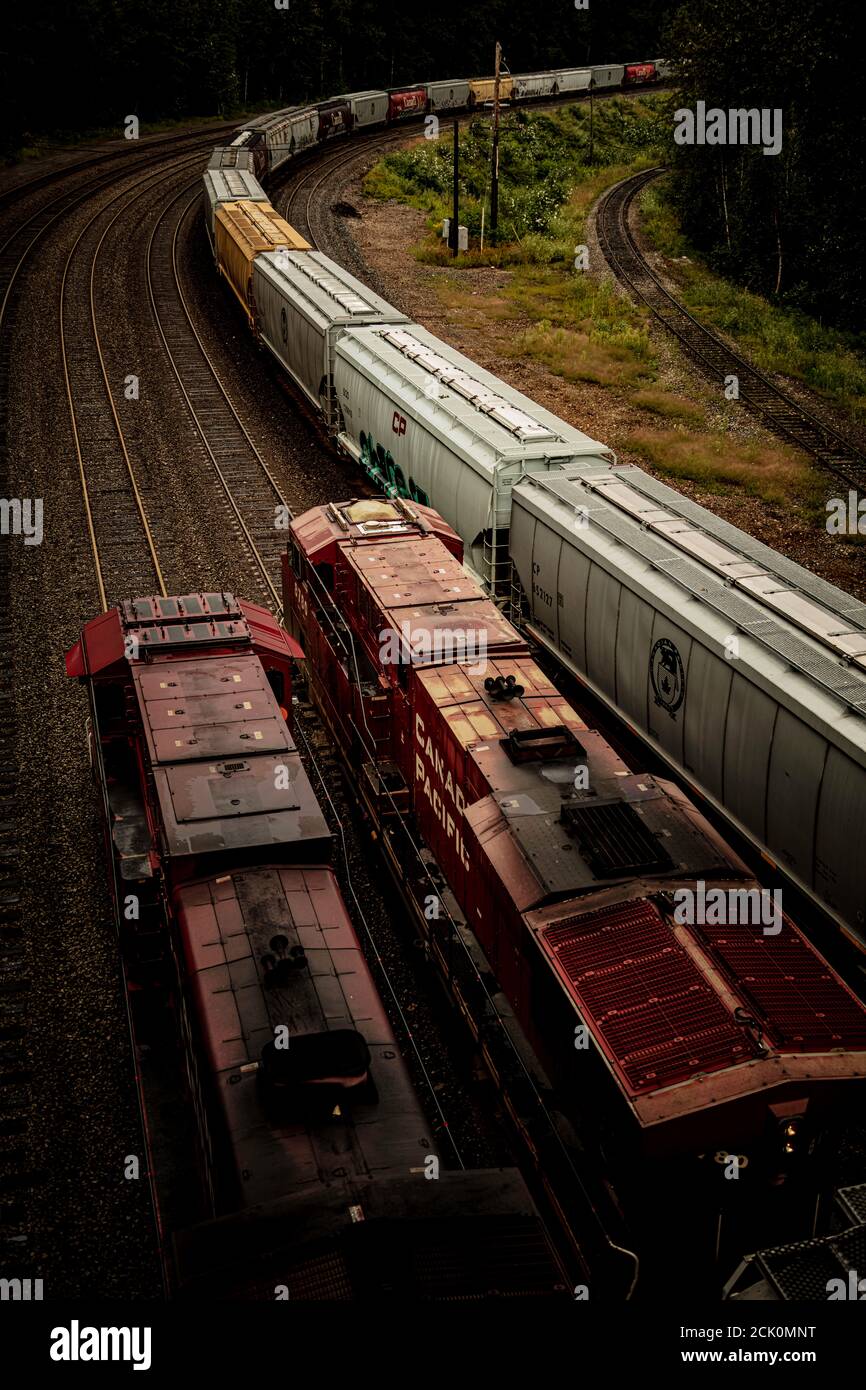 CP Rail Trains and rail Cars Stock Photo Alamy