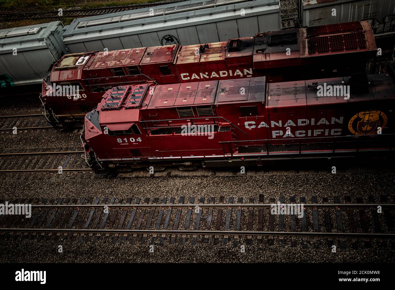 CP Rail Trains and rail Cars Stock Photo Alamy